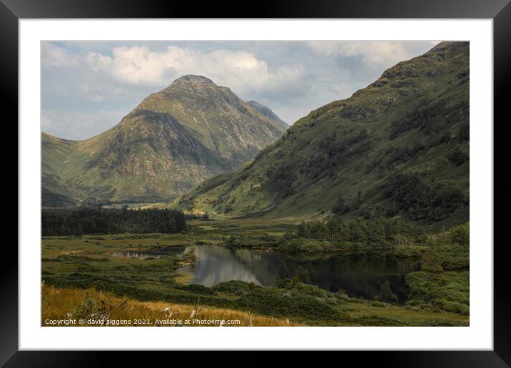 Glen Etiv Scottish Highlands Framed Mounted Print by david siggens