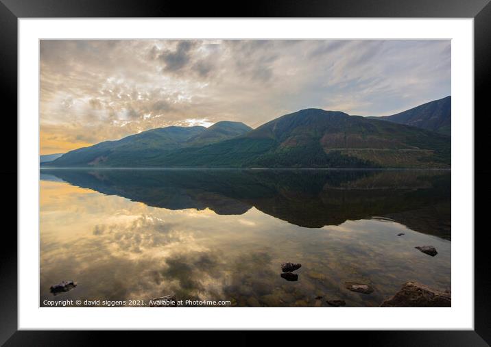 Loch Lochy Framed Mounted Print by david siggens