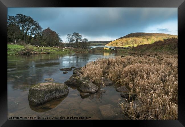 Bigsweir Bridge and River Wye Framed Print by Ken Mills