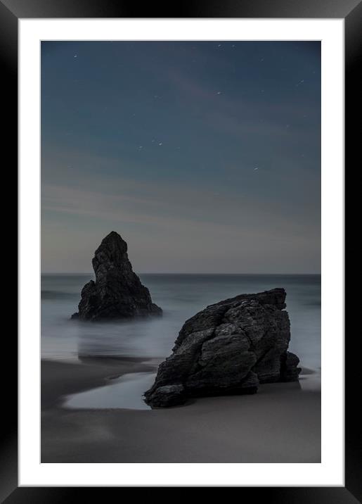 Two old friends in the dark Framed Mounted Print by Peter Scott