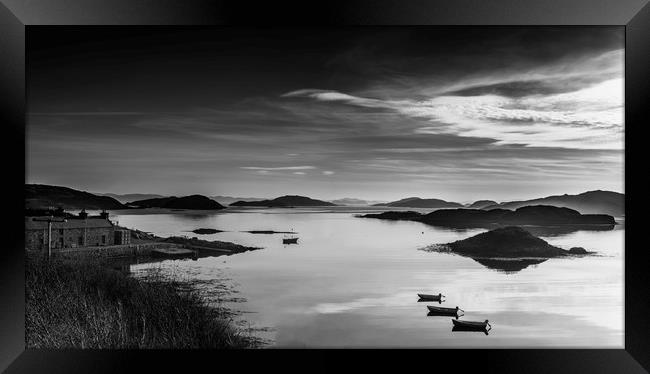 islands of Lochinver Framed Print by Peter Scott