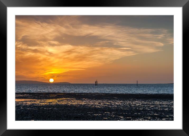 Watching The Sun Framed Mounted Print by Colin Stock