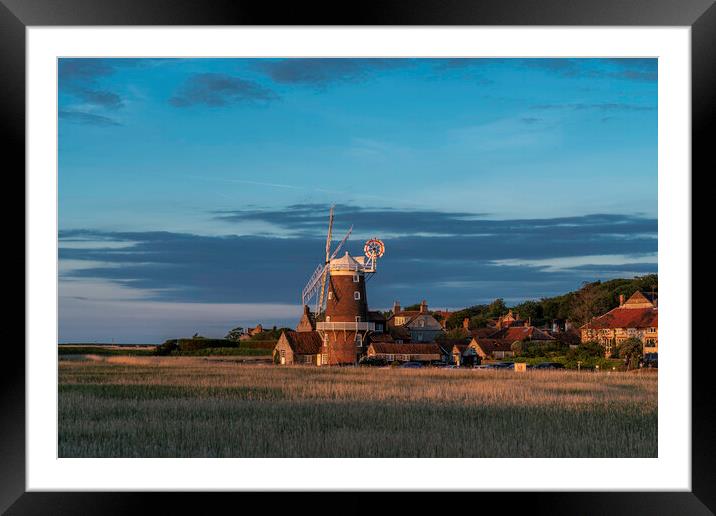 Cley windmill, North Norfolk coast Framed Mounted Print by Andrew Sharpe