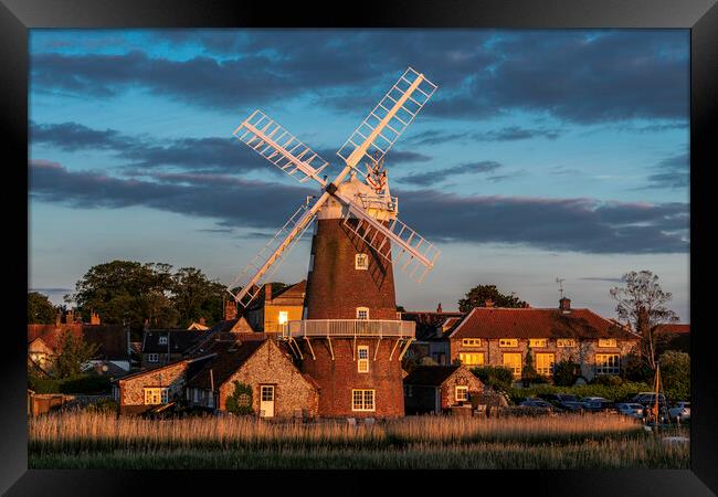 Cley windmill, North Norfolk coast Framed Print by Andrew Sharpe