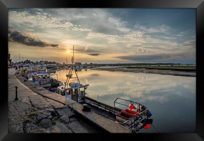 Evening in and around Wells-next-the-sea, Norfolk, 7th June 2021 Framed Print by Andrew Sharpe