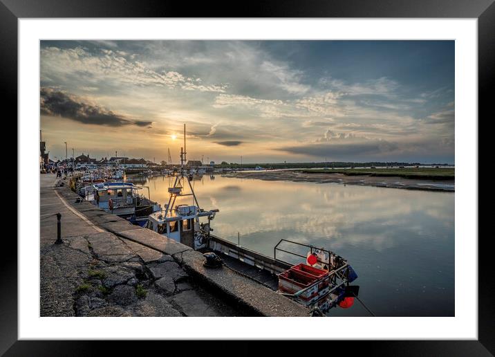Evening in and around Wells-next-the-sea, Norfolk, 7th June 2021 Framed Mounted Print by Andrew Sharpe