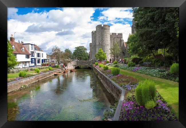 River Stour, Canterbury Framed Print by Andrew Sharpe