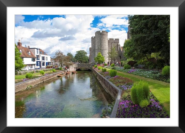 River Stour, Canterbury Framed Mounted Print by Andrew Sharpe