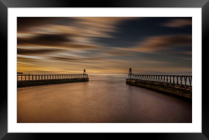 Whitby Harbour, North Yorkshire Coast Framed Mounted Print by Andrew Sharpe