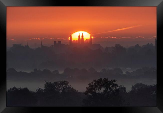 Dawn over Cambridge, 2nd September 2018 Framed Print by Andrew Sharpe