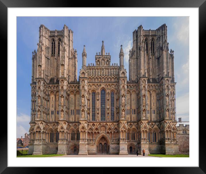 Wells Cathedral Framed Mounted Print by Andrew Sharpe