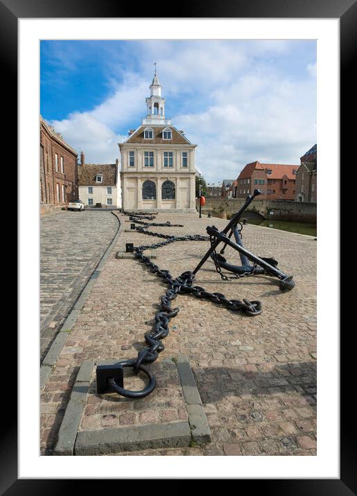 The Custom House, Kings Lynn Framed Mounted Print by Andrew Sharpe