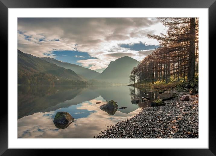 Buttermere, Lake Distict Framed Mounted Print by Andrew Sharpe