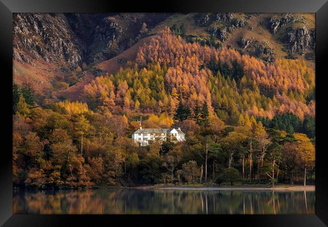Hassness Country House, Buttermere, Lake Distict Framed Print by Andrew Sharpe