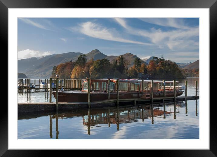 Derwent Water, Cumbria Framed Mounted Print by Andrew Sharpe