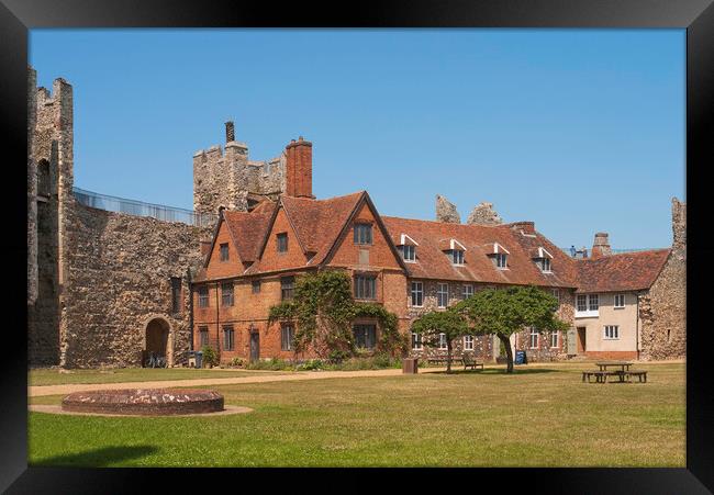 Framlingham Castle, Suffolk Framed Print by Andrew Sharpe