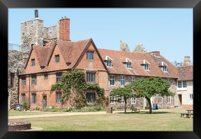 Framlingham Castle, Suffolk Framed Print by Andrew Sharpe