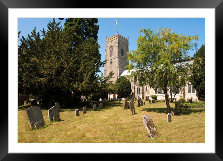 St Michael's Church, Framlingham, Suffolk Framed Mounted Print by Andrew Sharpe