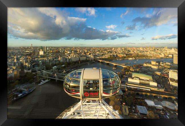 London Eye, London Nov 2015 Framed Print by Andrew Sharpe