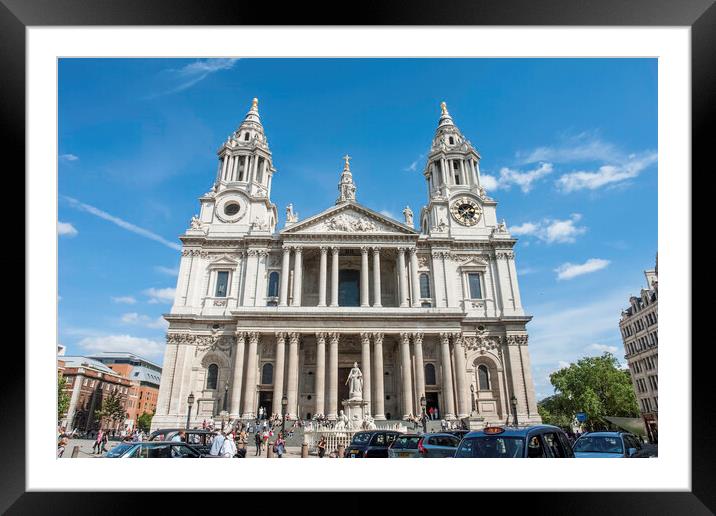 St Paul's Cathedral Framed Mounted Print by Andrew Sharpe