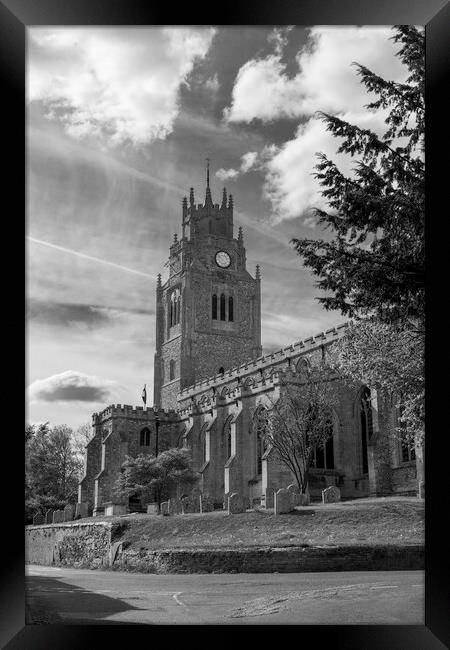 St Andrew's church, Sutton-in-the-Isle Framed Print by Andrew Sharpe