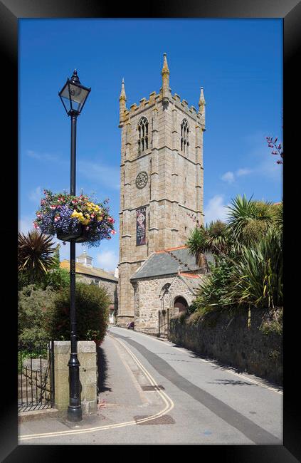 St Ives Church, Cornwall Framed Print by Andrew Sharpe