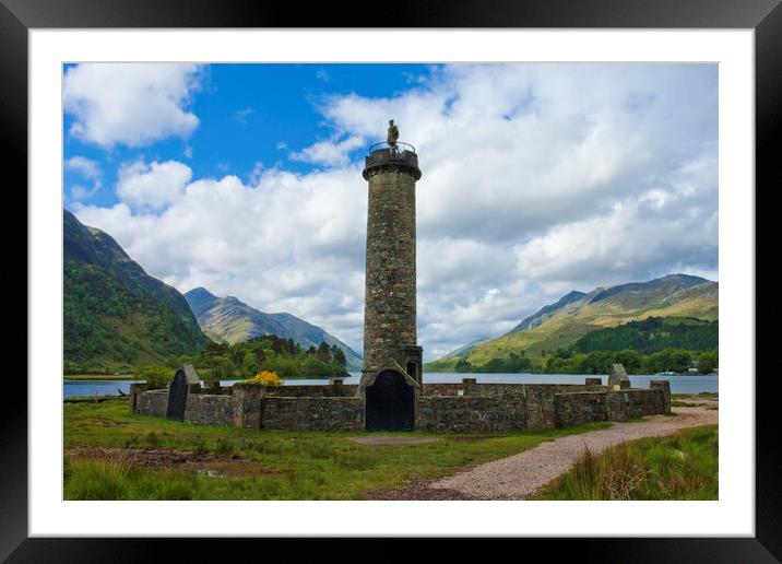 Glenfinnan Monument Framed Mounted Print by Andrew Sharpe