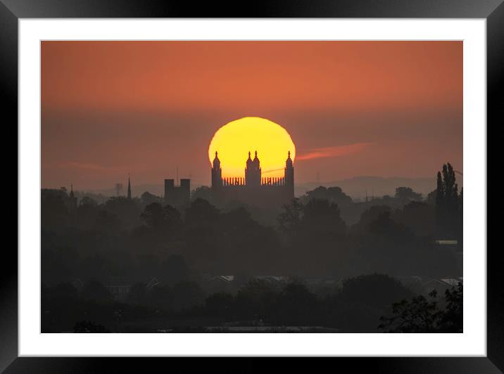 Radiant Morning View, King's College Chapel, Cambr Framed Mounted Print by Andrew Sharpe