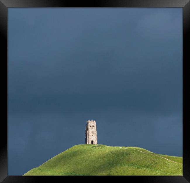 St Michael's Tower, Glastonbury Tor Framed Print by Andrew Sharpe