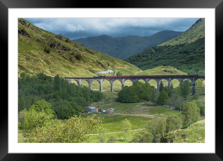 Glenfinnan Railway Viaduct Framed Mounted Print by Andrew Sharpe
