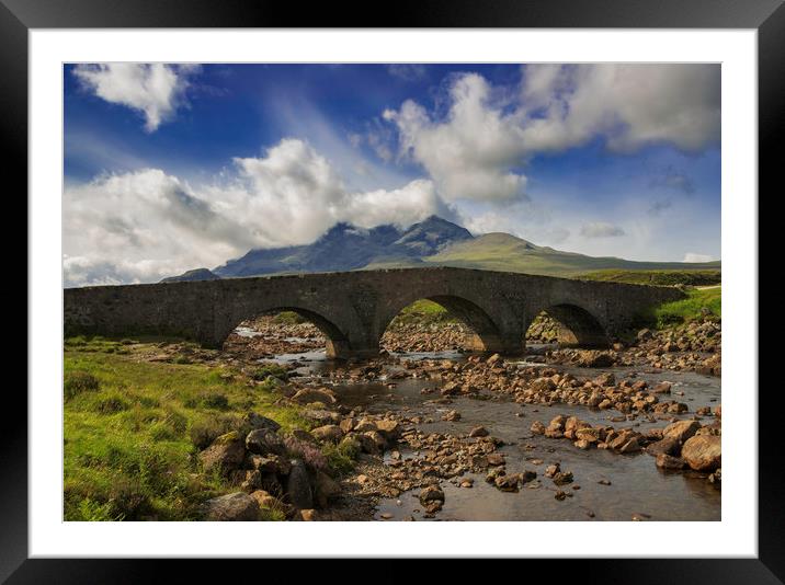 Sligachan, Isle of Skye, Scotland Framed Mounted Print by Andrew Sharpe