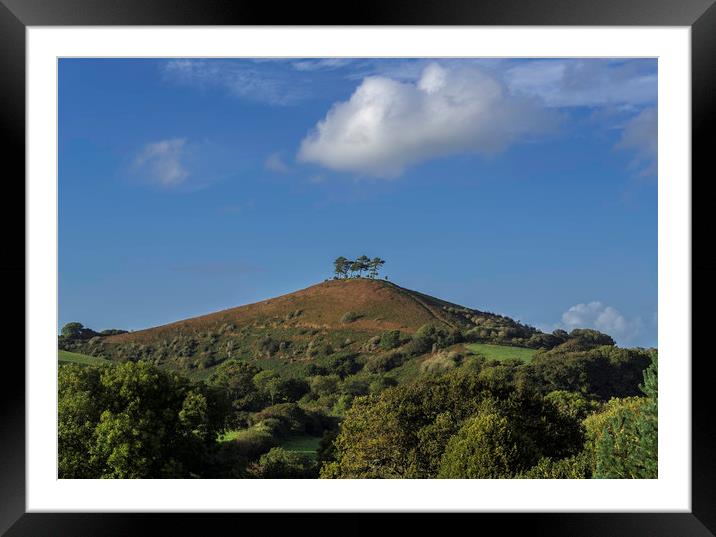 Colmer's Hill, Dorset, dusk, 29th September 2016 Framed Mounted Print by Andrew Sharpe