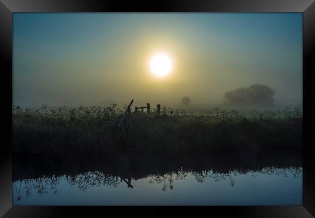 Grantchester Meadows, dawn, 10th May 2017 Framed Print by Andrew Sharpe