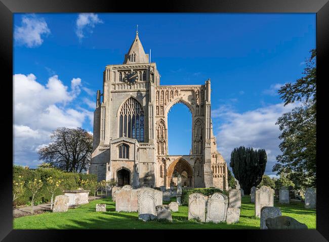 Crowland Abbey Framed Print by Andrew Sharpe