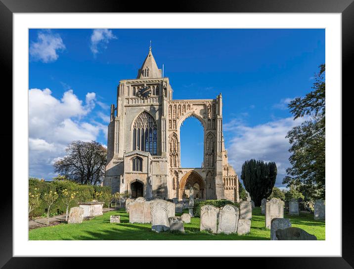 Crowland Abbey Framed Mounted Print by Andrew Sharpe