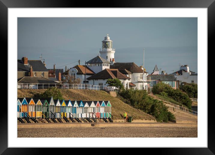 Dawn in Southwold, 27th September 2019 Framed Mounted Print by Andrew Sharpe