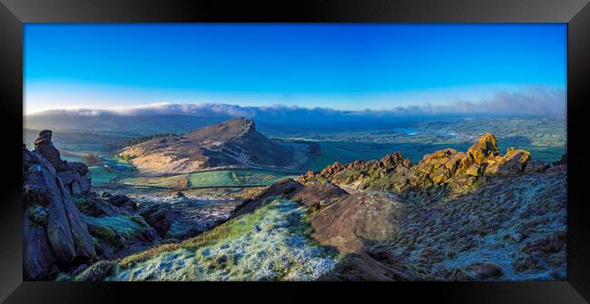 Dawn over The Roaches and Hen Cloud, 25th April 2017 Framed Print by Andrew Sharpe