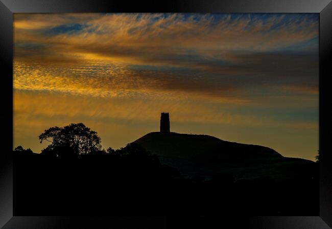 St Michael's Tower, Glastonbury Tor Framed Print by Andrew Sharpe