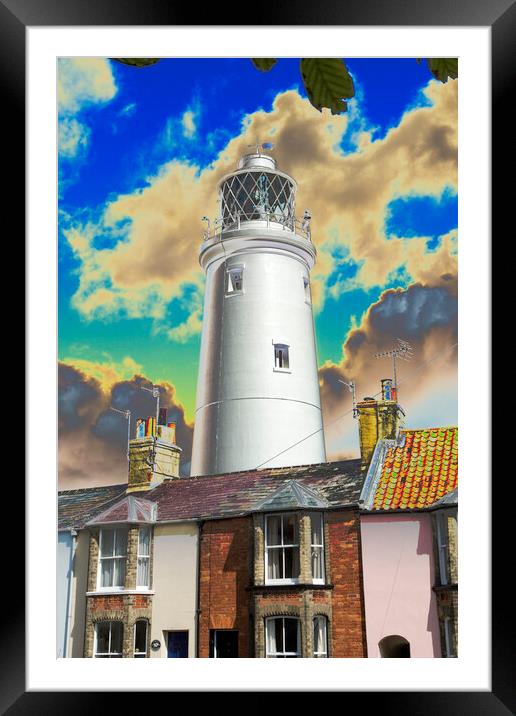 Southwold lighthouse, Suffolk Framed Mounted Print by Andrew Sharpe