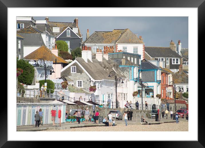 Marine Parade, Lyme Regis Framed Mounted Print by Andrew Sharpe