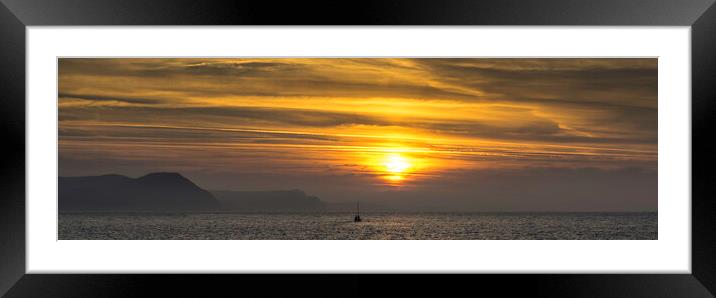 Sailing away Framed Mounted Print by Andrew Sharpe