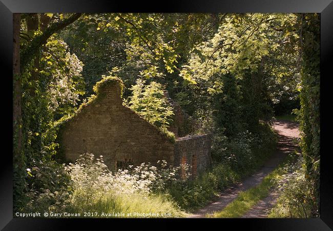 Overgrown Cottage Framed Print by Gary Cowan
