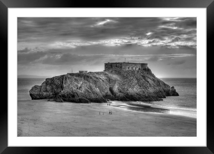 St Catherine's Island, Tenby, Pembrokeshire, South Framed Mounted Print by David Tanner