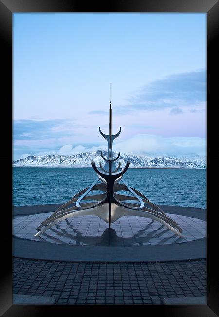 Sun Voyager, Reykjvik, Iceland Framed Print by David Tanner