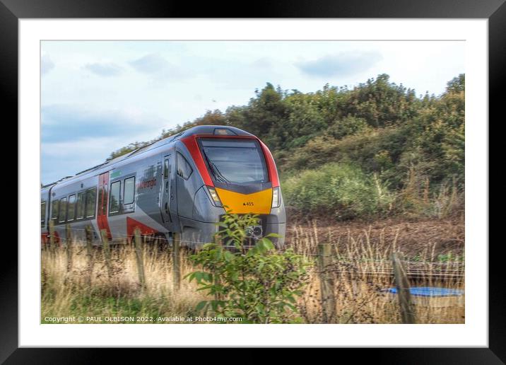 Local train Framed Mounted Print by PAUL OLBISON