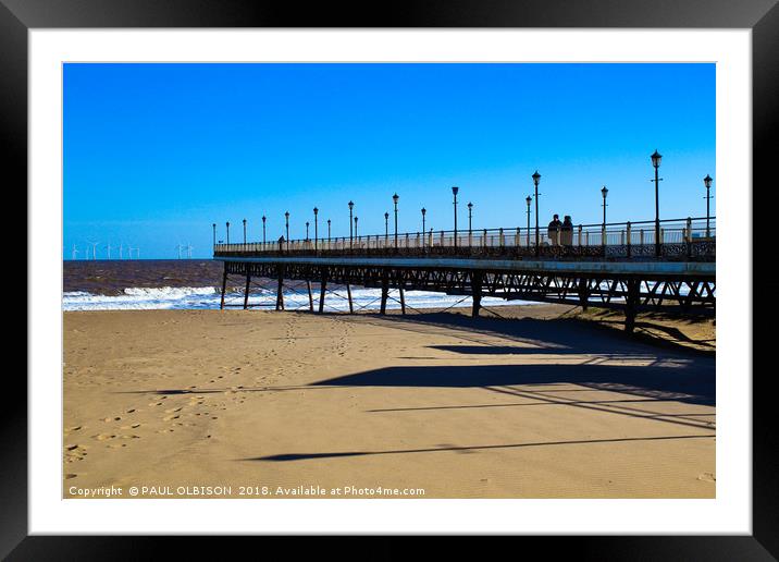 Skegness pier Framed Mounted Print by PAUL OLBISON