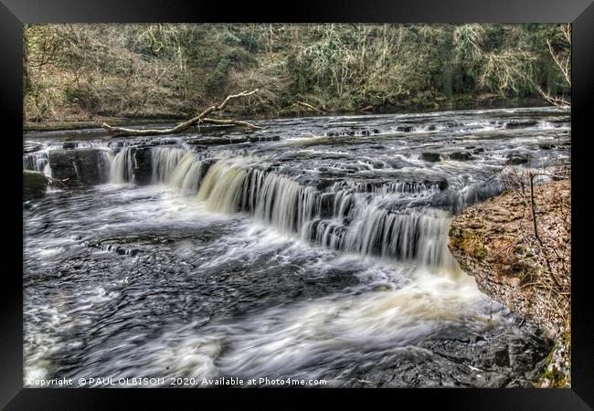 The falls Framed Print by PAUL OLBISON