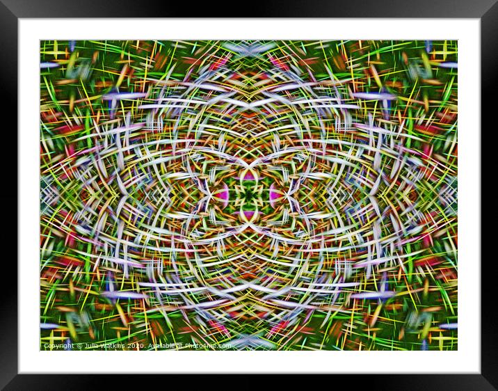 Abstract in Chaos  Framed Mounted Print by Julia Watkins