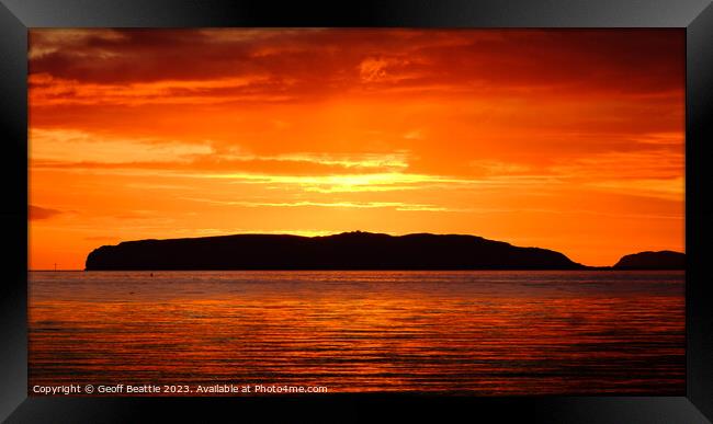 Great Orme Sunrise, North Wales Framed Print by Geoff Beattie