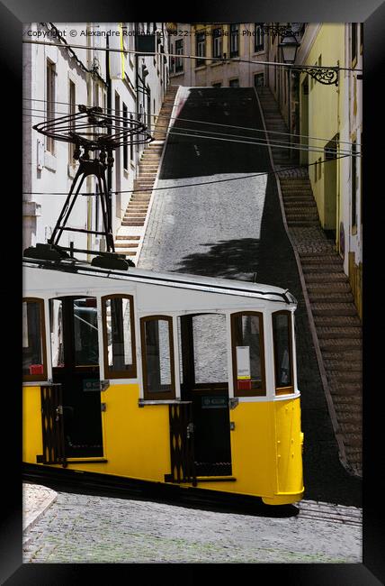 Lisbon Tram Framed Print by Alexandre Rotenberg